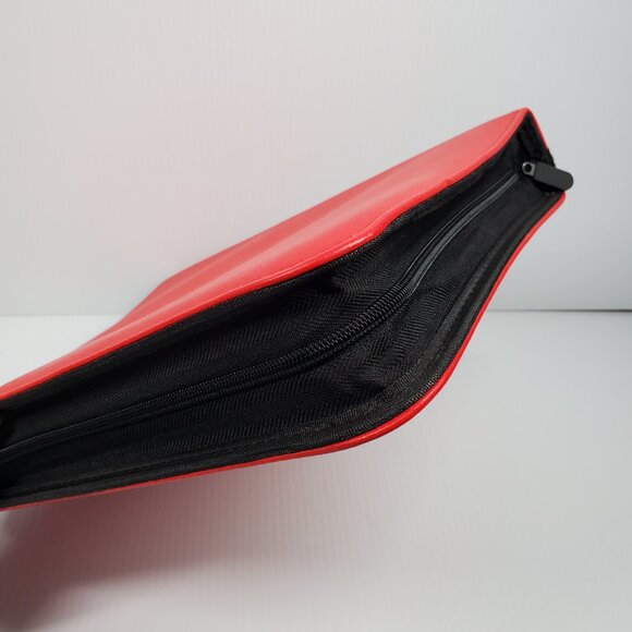 Red Trading Card Zipper Padded Binder with 20 Top Loaded 9-Pocket Sleeves TCG - Picture 5 of 7